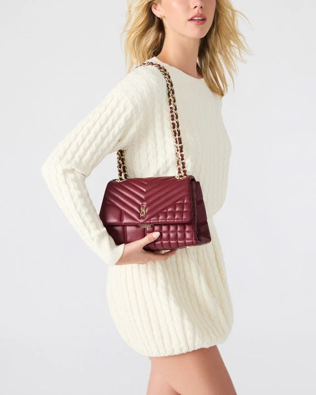 STEVE MADDEN Steve madden bvolt-q women's wine shoulder bag